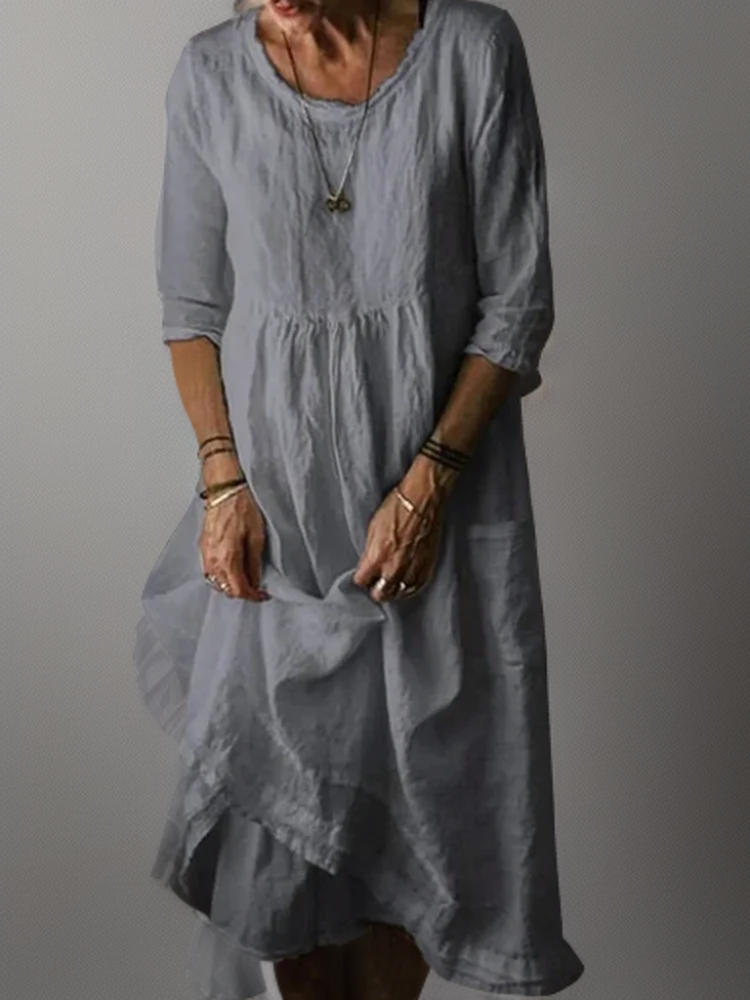 Yoselin® | Abito maxi con girocollo ampio