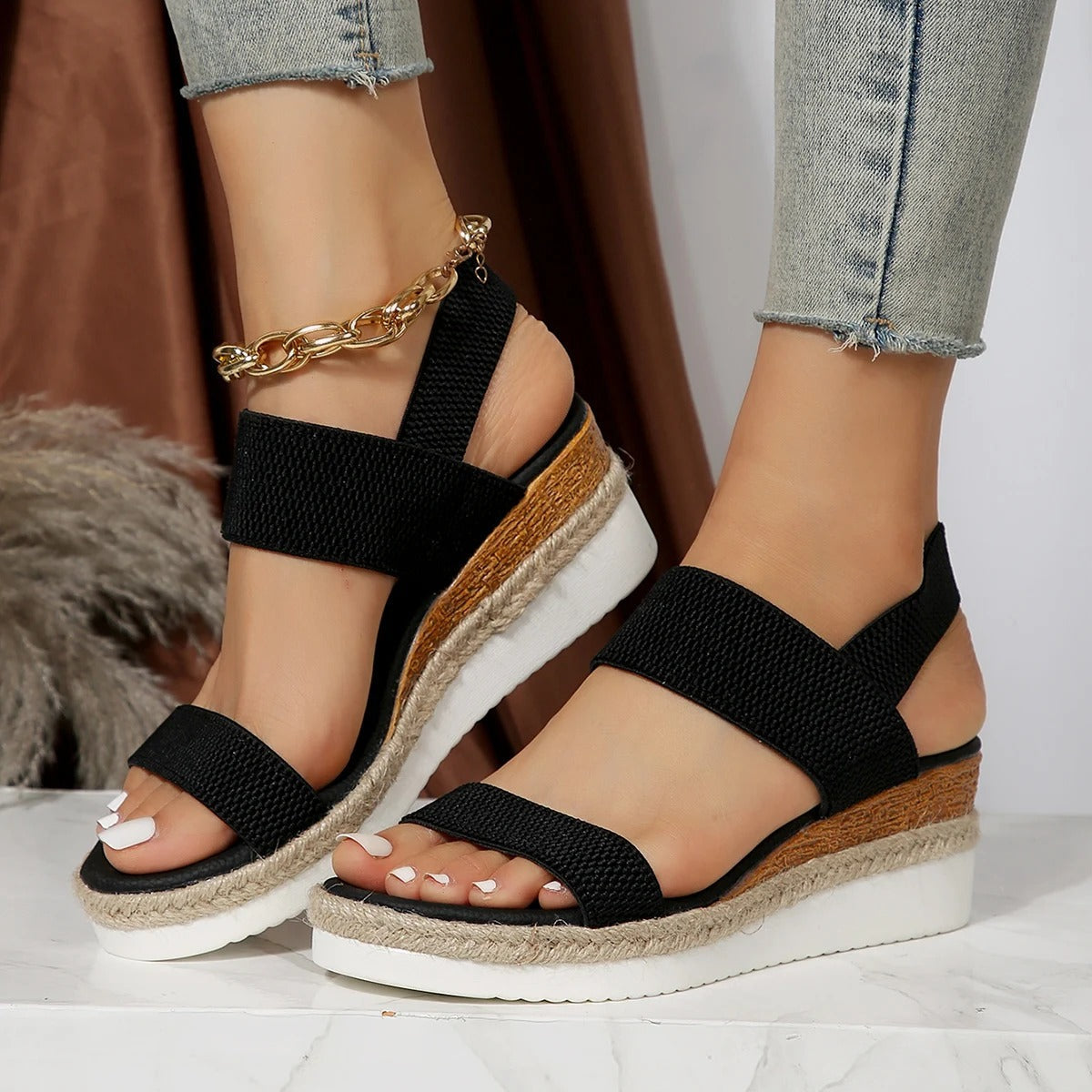 Polly® | Sandali con plateau eleganti e casual