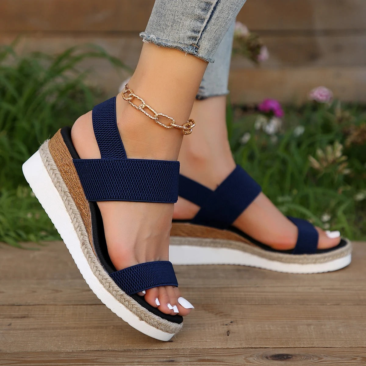 Polly® | Sandali con plateau eleganti e casual