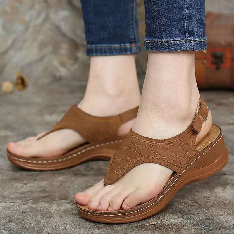 Irene® | Romanza Eleganti sandali con zeppa per il look estivo da spiaggia