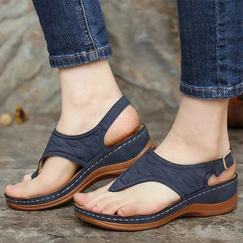 Irene® | Romanza Eleganti sandali con zeppa per il look estivo da spiaggia