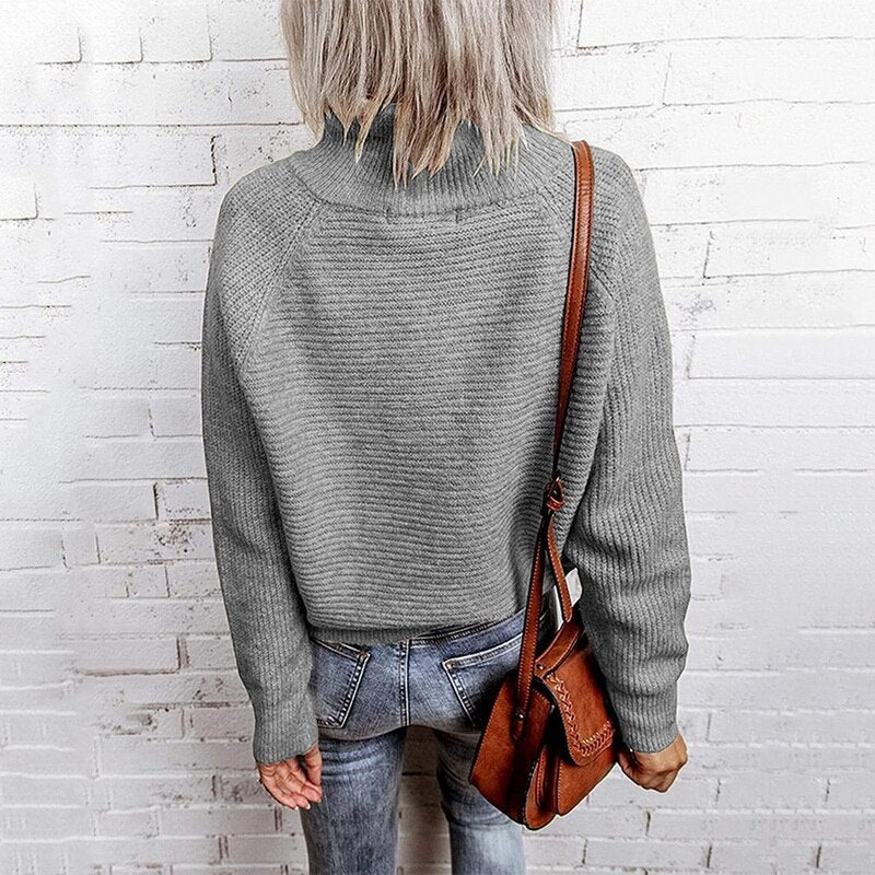 Yseult® | Maglia morbida con colletto e zip