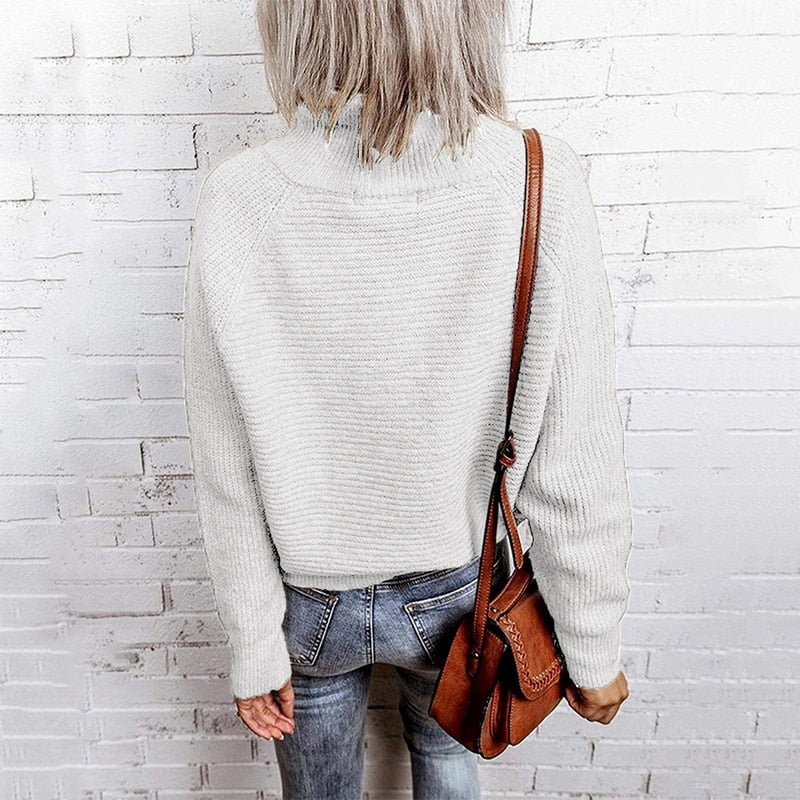 Yseult® | Maglia morbida con colletto e zip