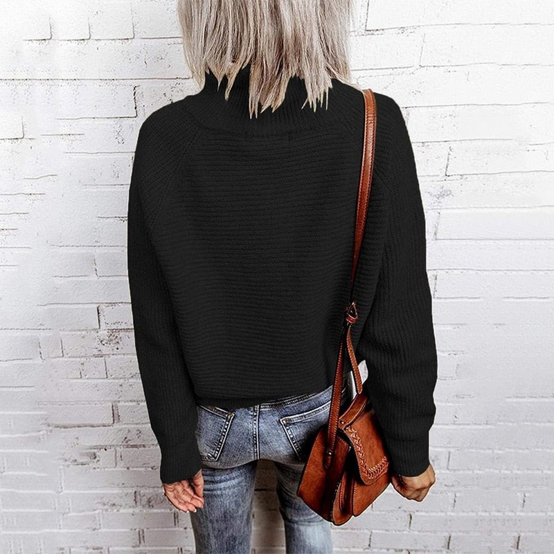 Yseult® | Maglia morbida con colletto e zip