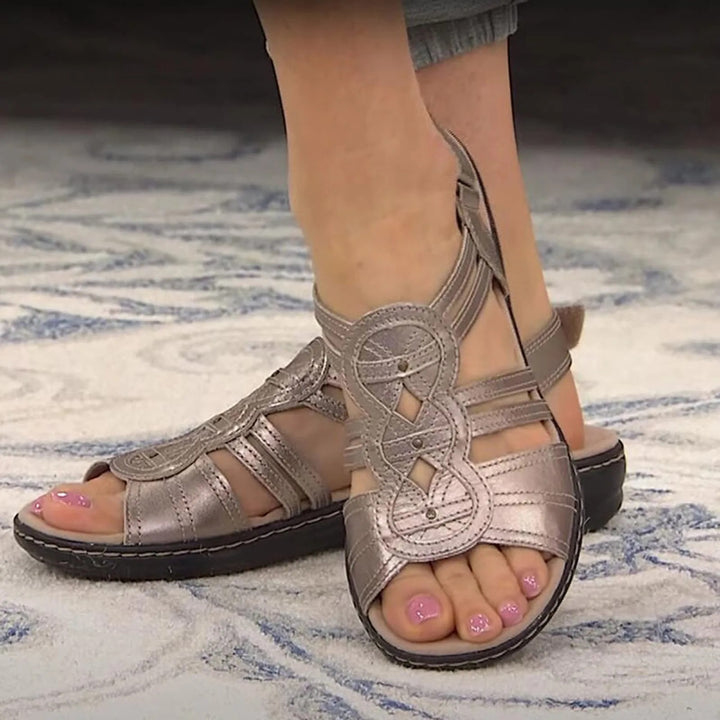 Pippa® | Eleganti sandali ergonomici con poggiapiedi