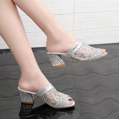 Luz® | Sandali femminili con scintillanti paillettes