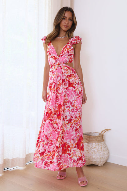 Love The Fit Vestido Midi Rosa