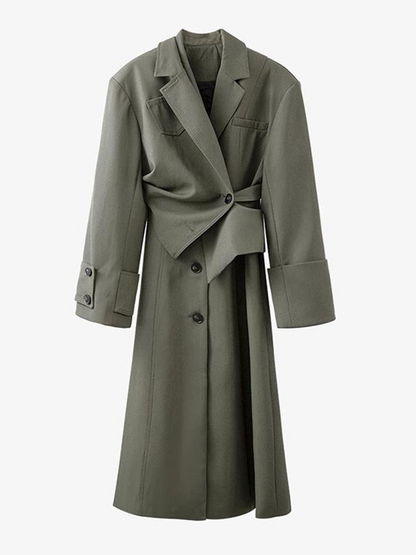 Zara® | Cappotto lungo verde scuro