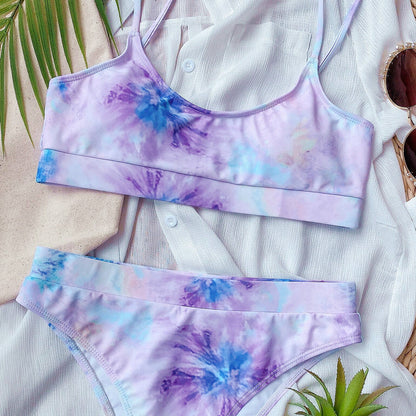 Marina® | Costume da bagno bikini da donna con stampa divisa