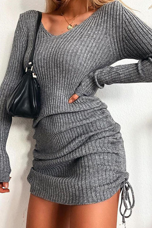 Zadie® | Abito tubino con scollo a V e coulisse