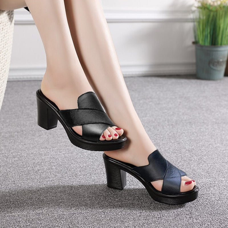 Kaia® | Sandali con tacco alto e plateau grosso da donna
