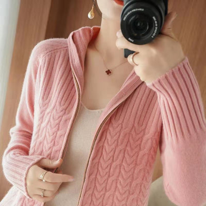 Adelinde® | Cardigan in cashmere con coulisse