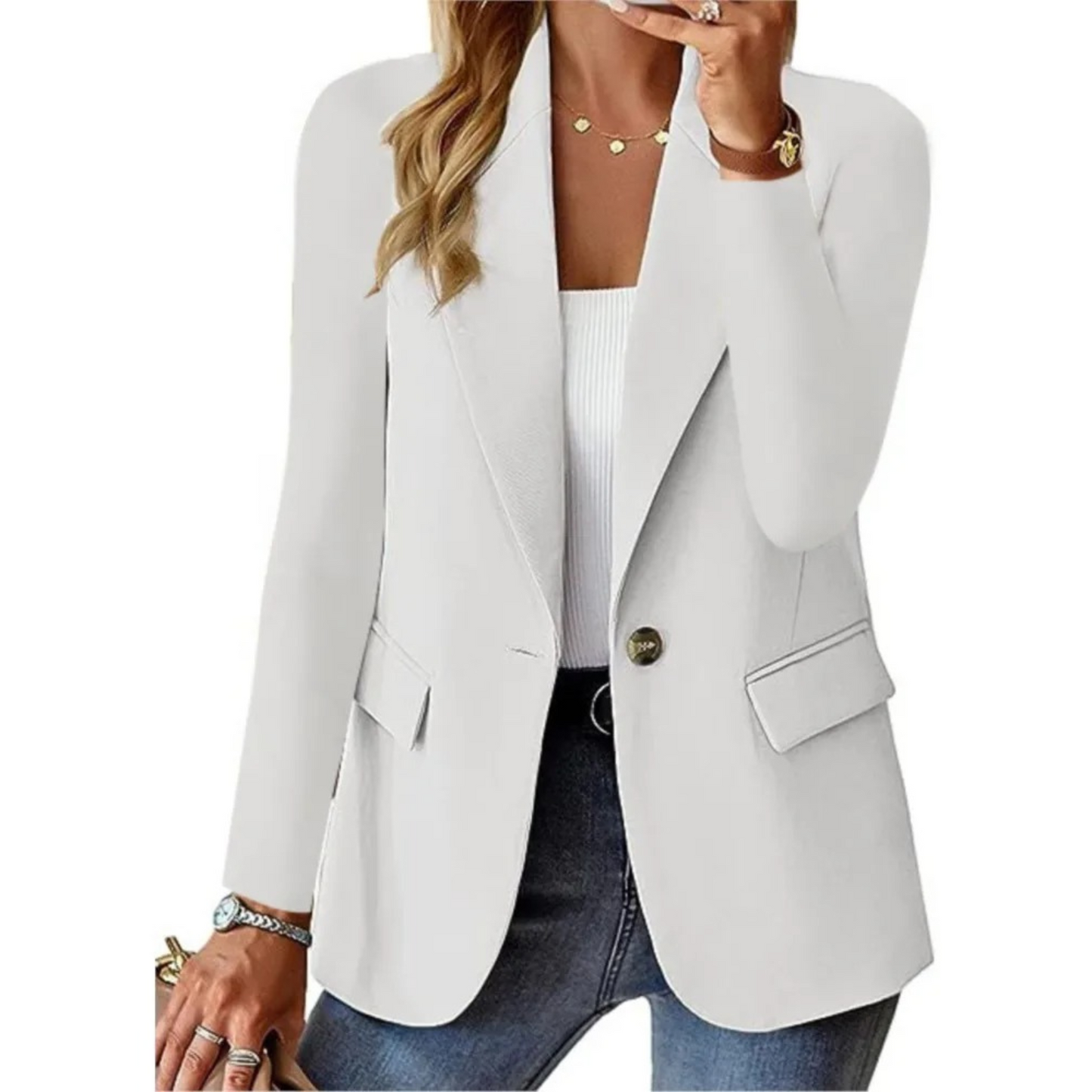 Zoé® | Blazer da donna casual con maniche lunghe