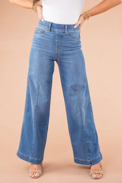 Zulema® | Jeans svasati a vita alta