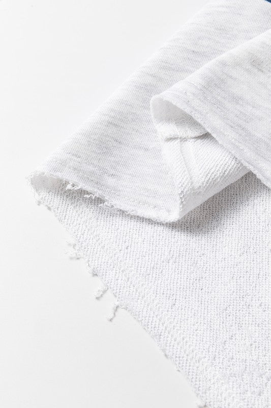 Zulema® | Felpa patchwork rigata con bordi grezzi