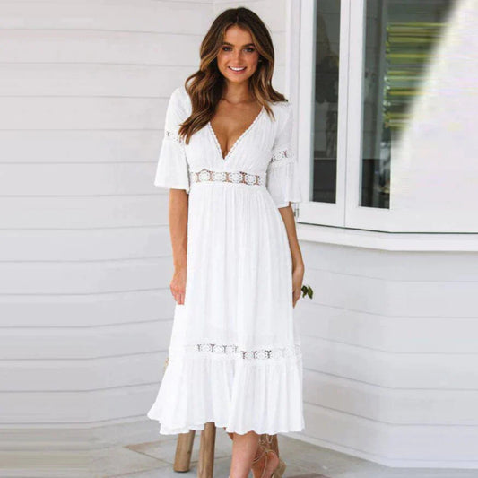 Zulema® | Abito lungo da donna in pizzo