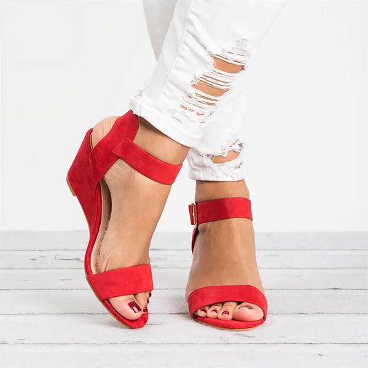 Kayleigh® | Sandali con zeppa ortopedici con supporto ortopedico