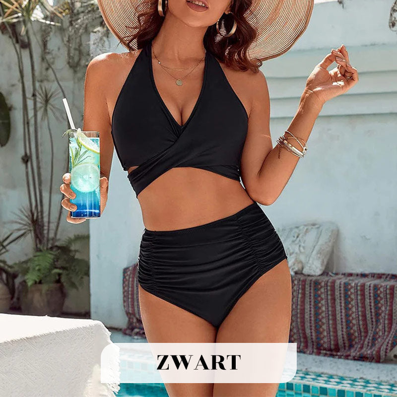 Consuelo® | Costumi da bagno con controllo della pancia Set bikini modesti a vita alta
