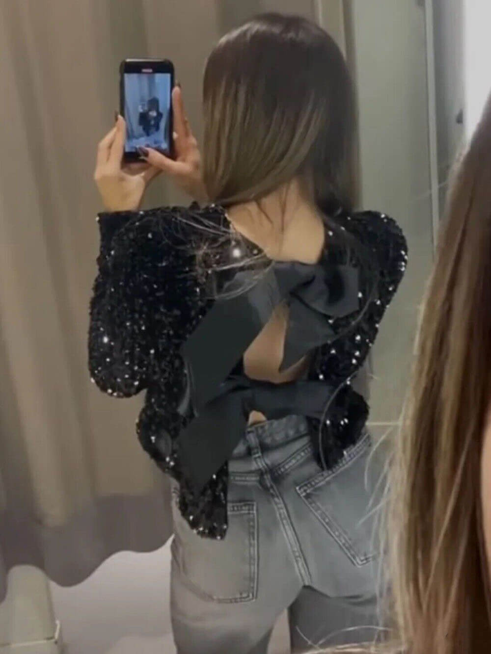 Yvonne® | Giacca glitterata davanti