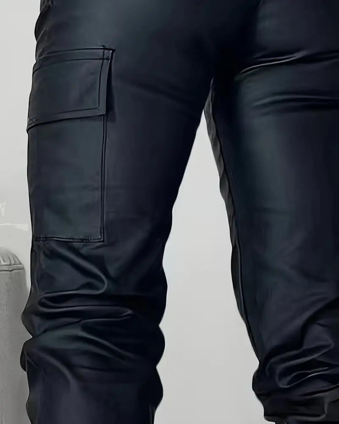 Yolanda® | Pantaloni cargo in pelle