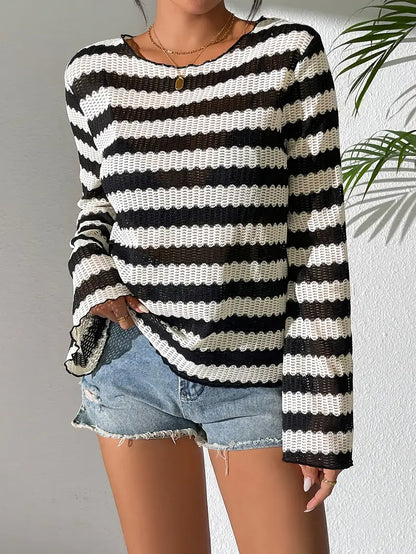 Yoselin® | Top in maglia con maniche a campana