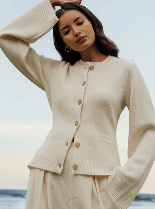 Yris® | Cardigan morbido con bottoni