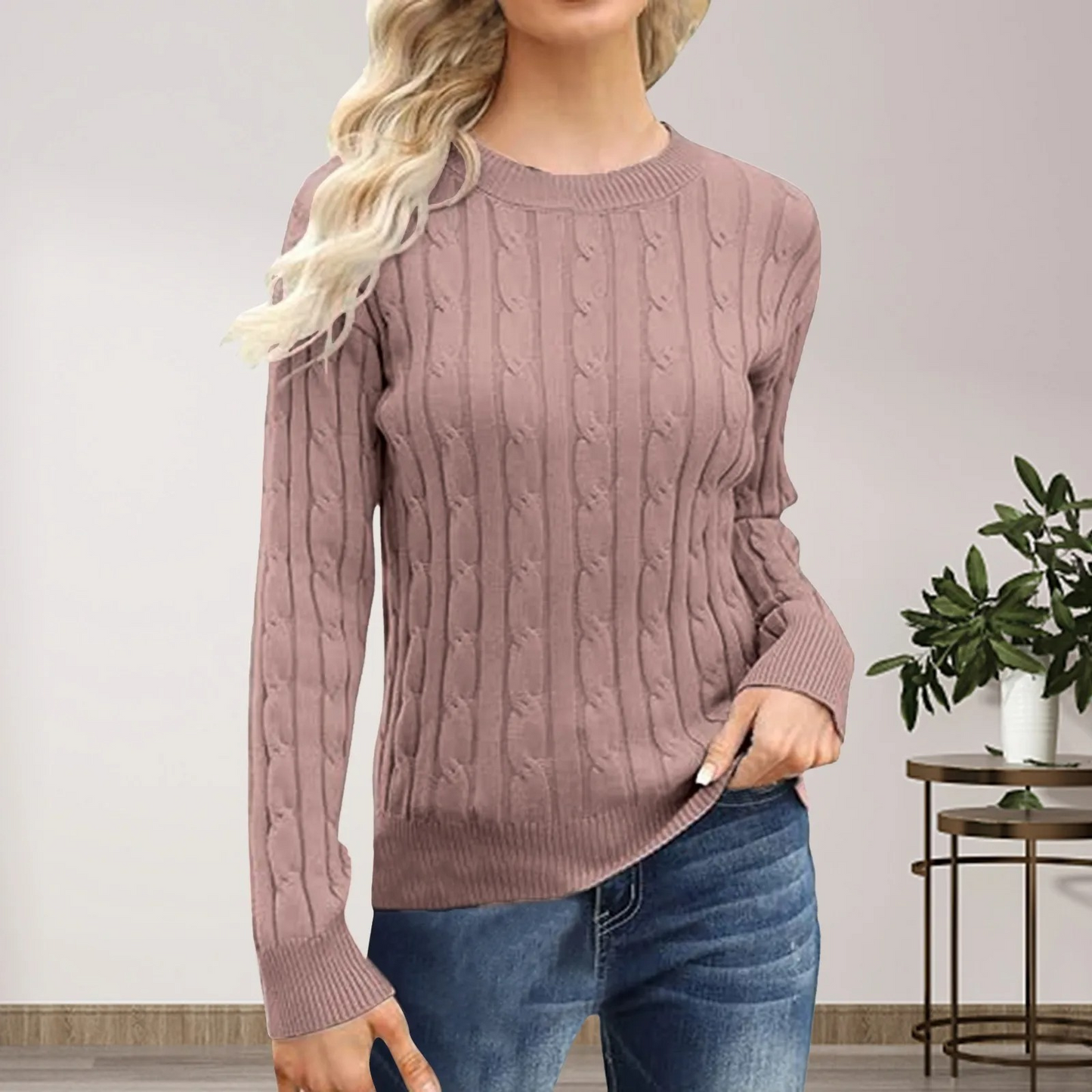 Virginia® | Maglione casual lavorato a maglia a maniche lunghe da donna