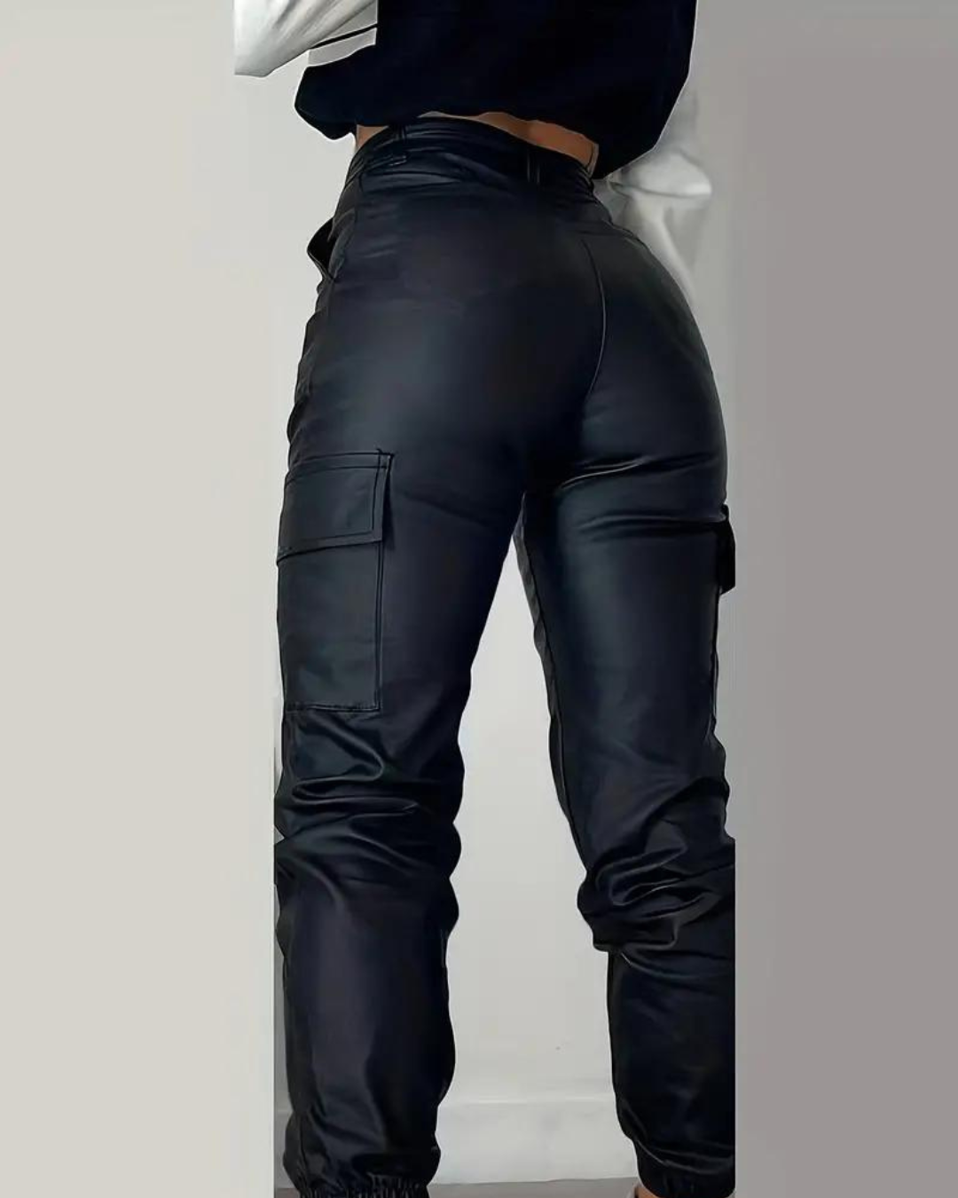 Yolanda® | Pantaloni cargo in pelle