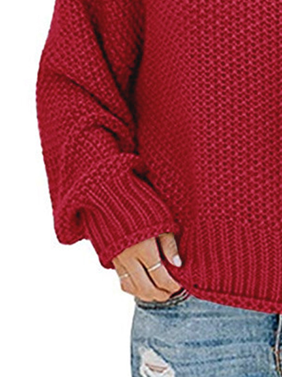 Agnes® | Pullover con collo alto e spalle scese