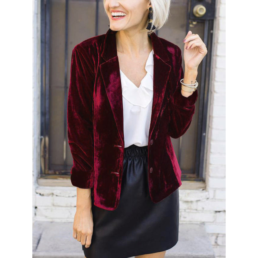 Vittoria® | Blazer in velluto da donna