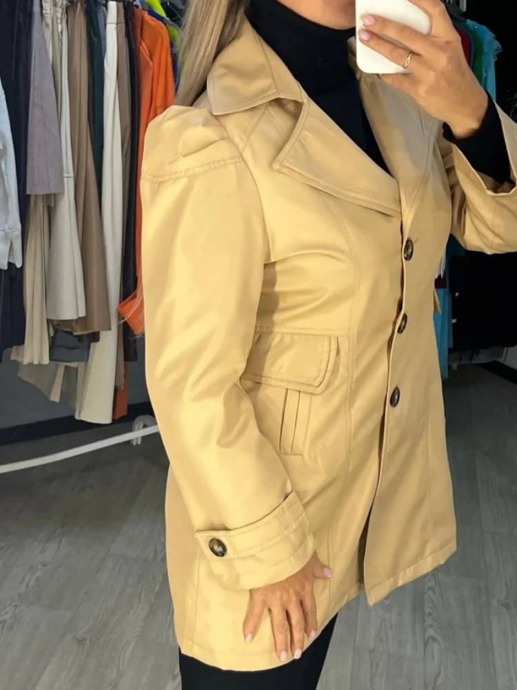 Yolanda® | Cappotto corto da donna slim fit con chiusura a un bottone