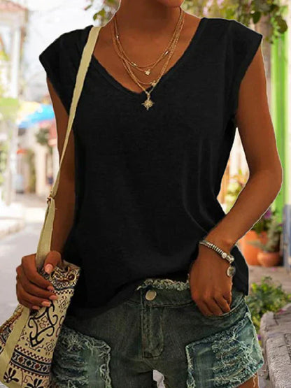 Zahira® | Blusa semplice e casual con canottiera da donna