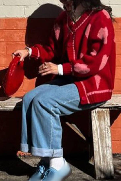 Samantha® | Maglione a forma di cuore, comodo e casual