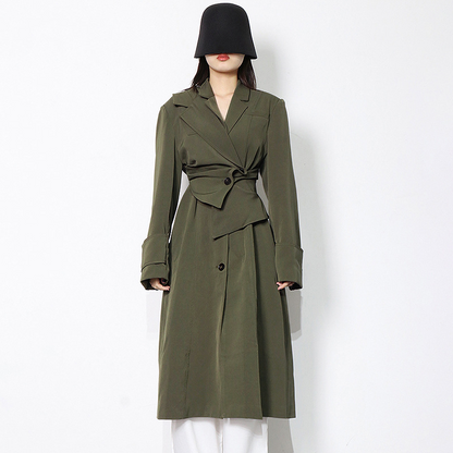 Zara® | Cappotto lungo verde scuro