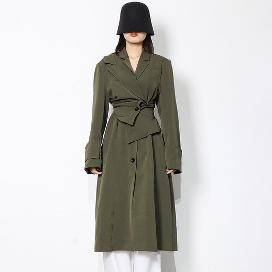 Zara® | Cappotto lungo verde scuro