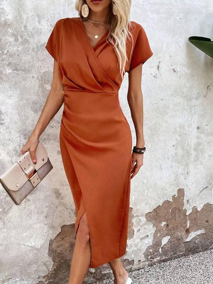 Abigail® | Abito midi chic con scollo a V