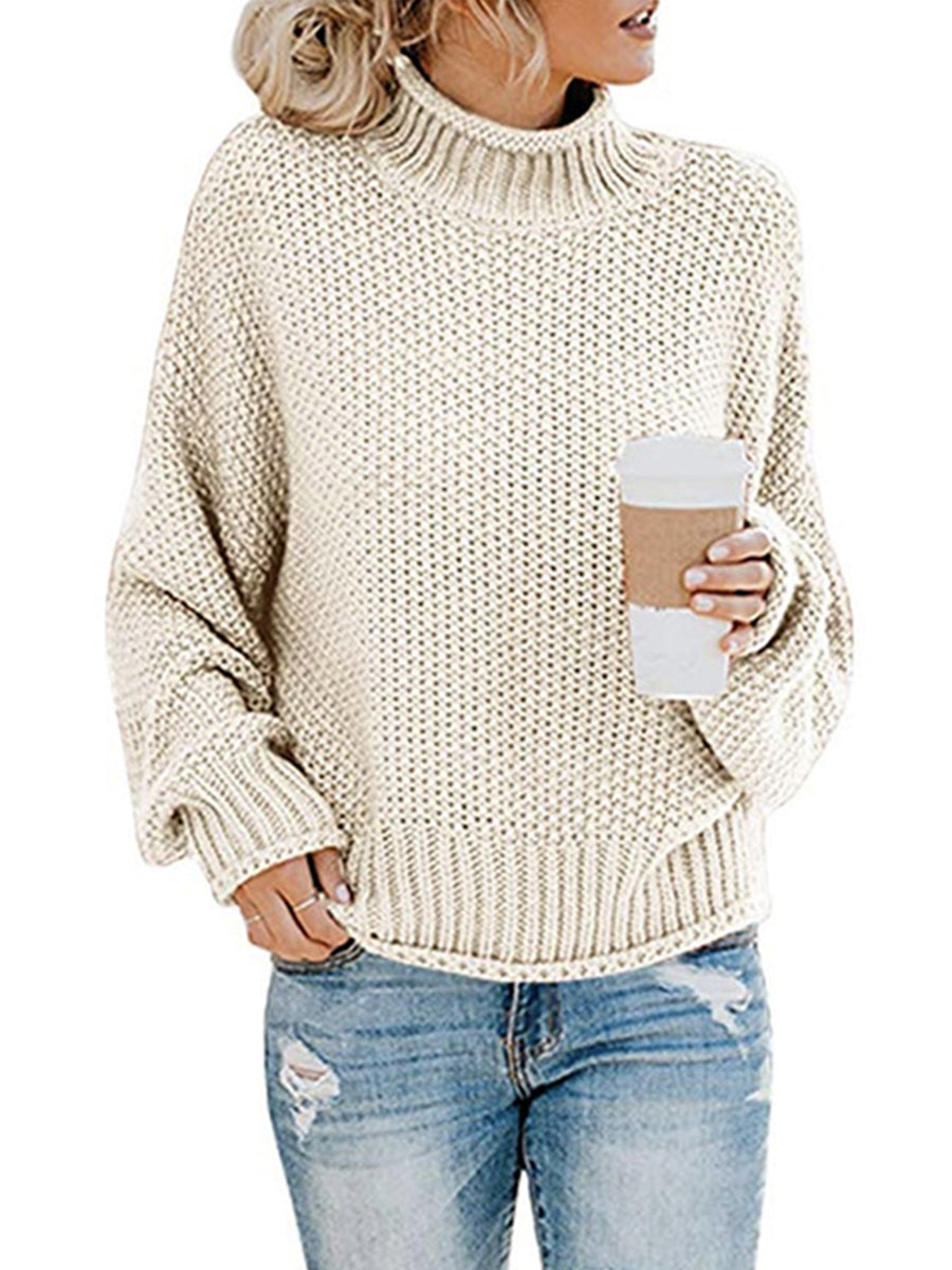 Agnes® | Pullover con collo alto e spalle scese