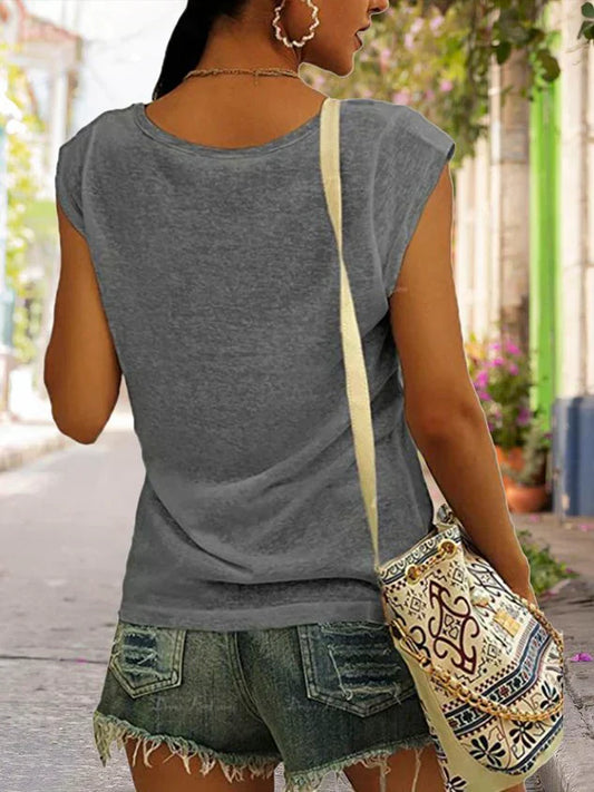Zahira® | Blusa semplice e casual con canottiera da donna