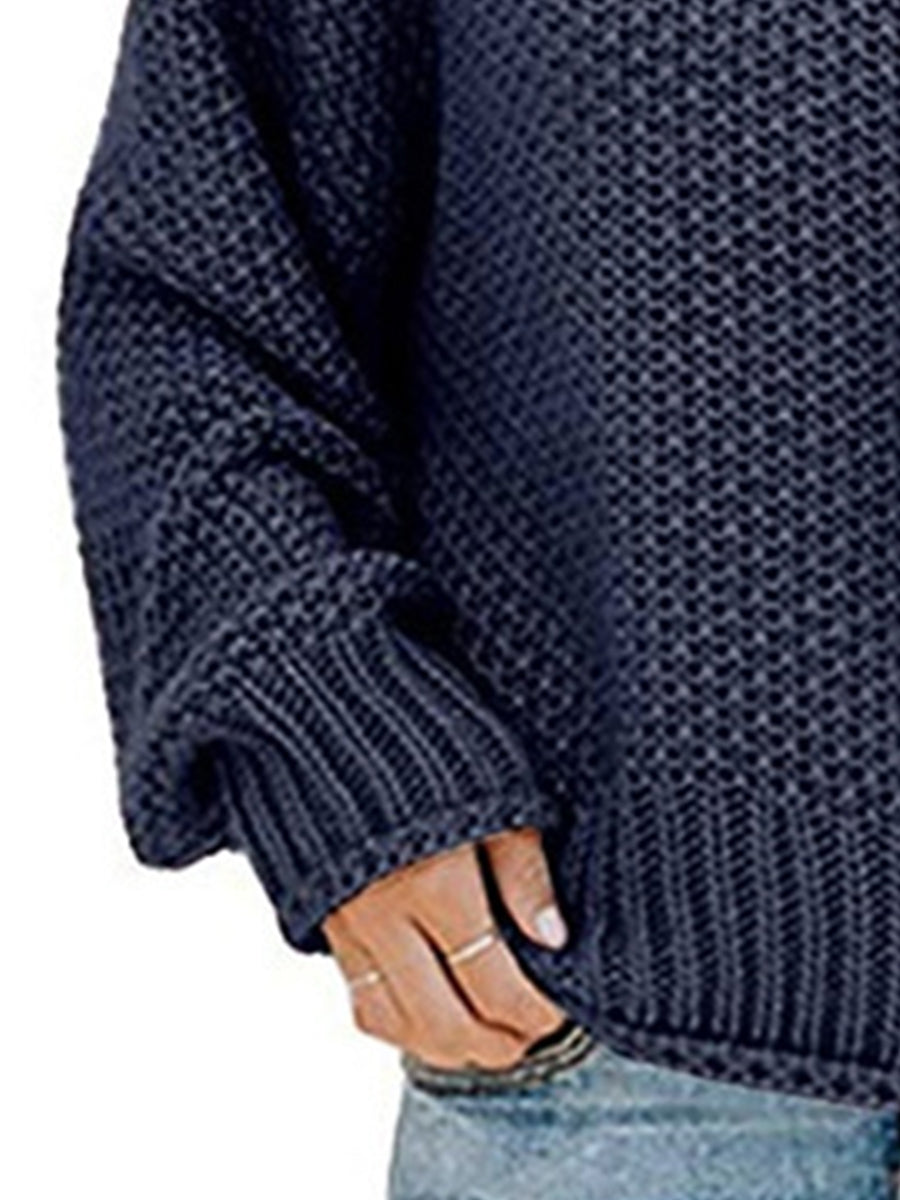 Agnes® | Pullover con collo alto e spalle scese