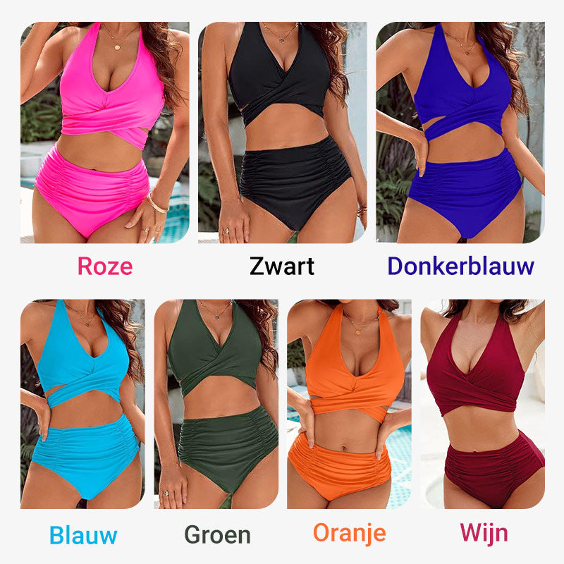 Consuelo® | Costumi da bagno con controllo della pancia Set bikini modesti a vita alta