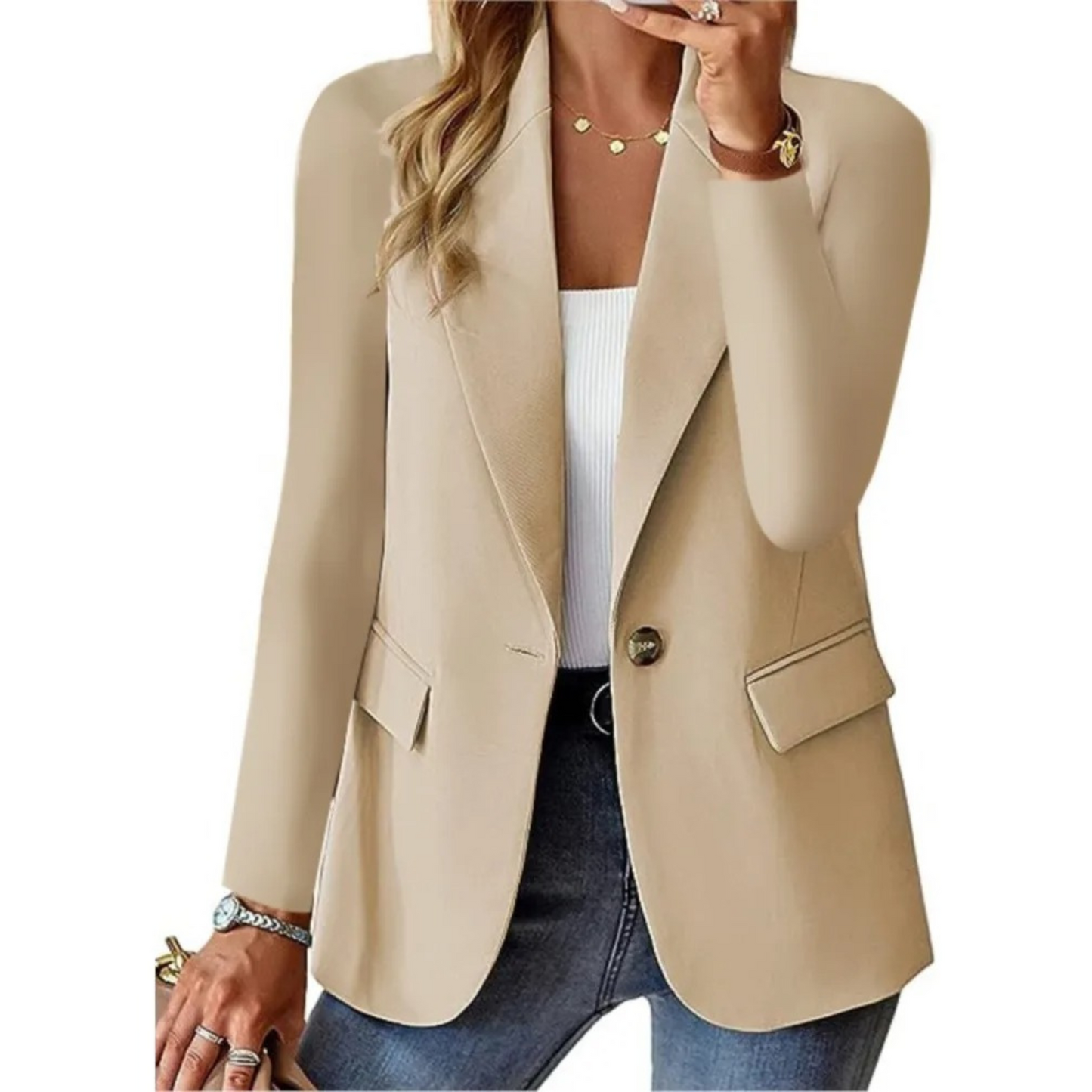 Zoé® | Blazer da donna casual con maniche lunghe