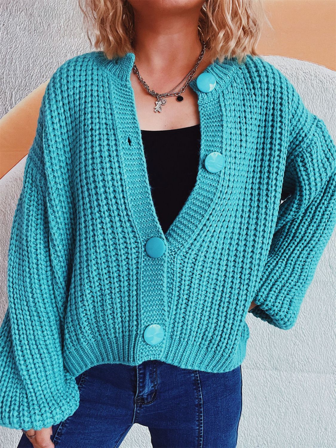 Adelheid® | Cardigan a manica lunga con bottoni