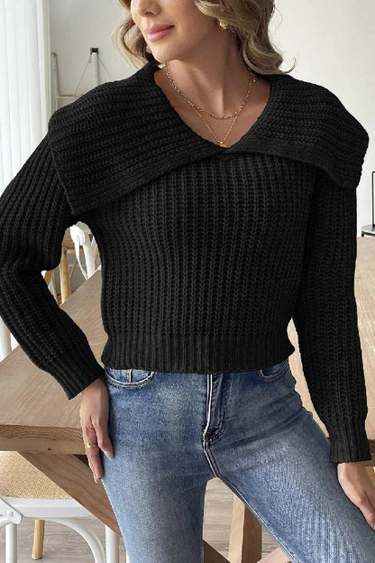 Zaffiro® | Maglione con risvolto di design