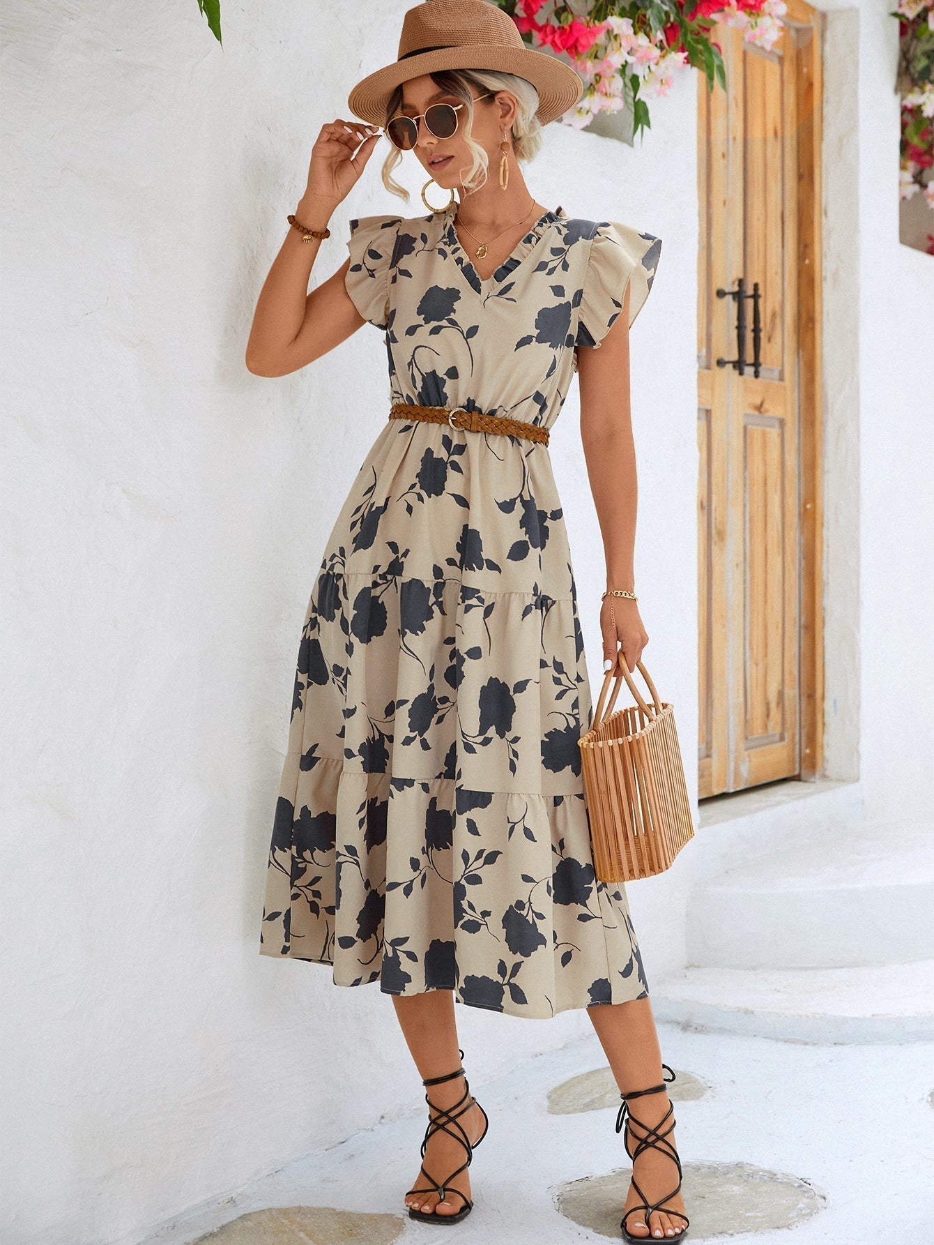 Yoselin® | Abito estivo elegante con stampa floreale