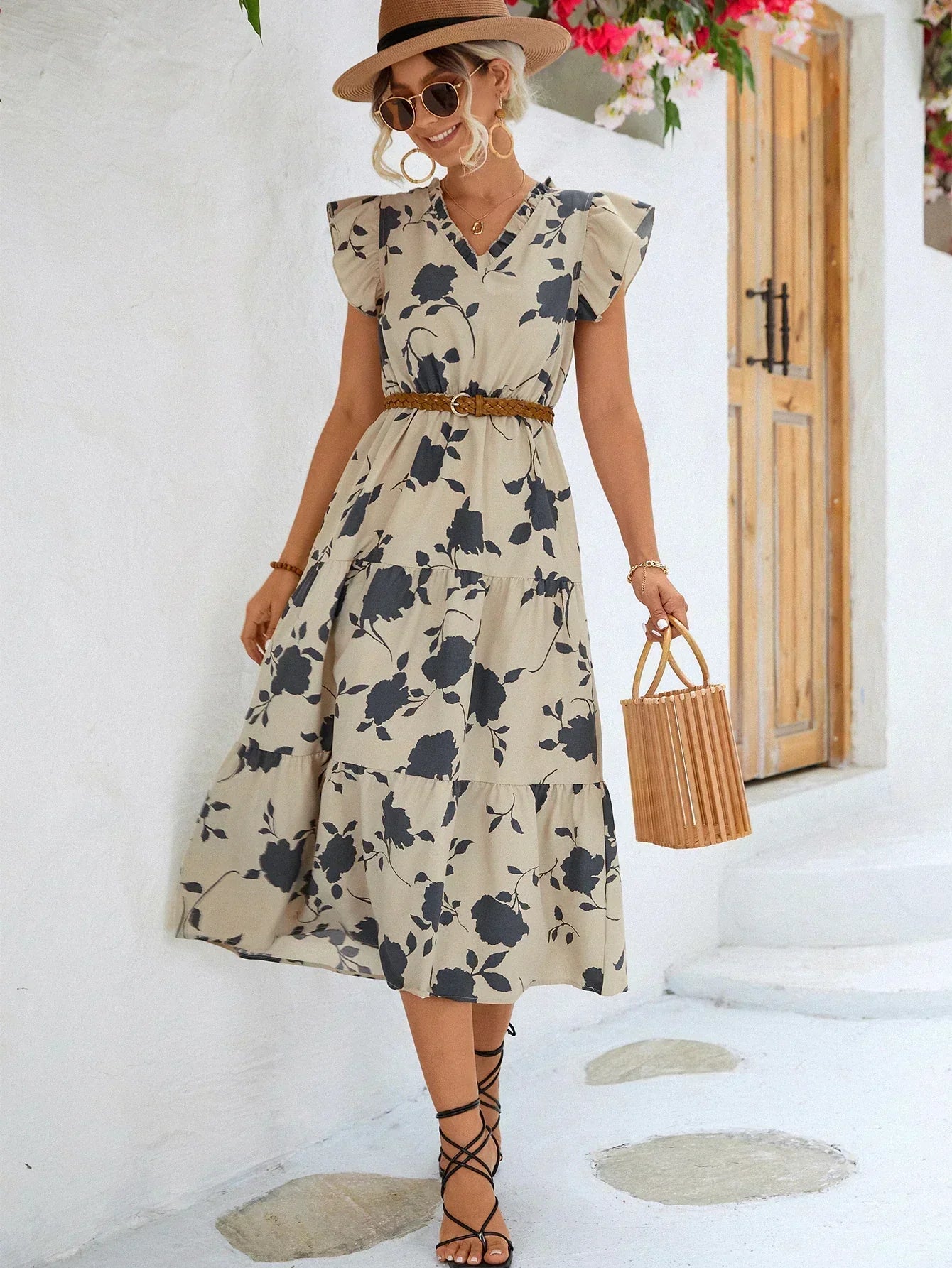 Yoselin® | Abito estivo elegante con stampa floreale