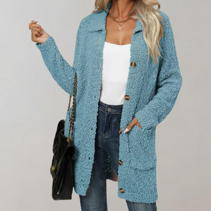 Yasmina® | Cardigan lungo aperto da donna