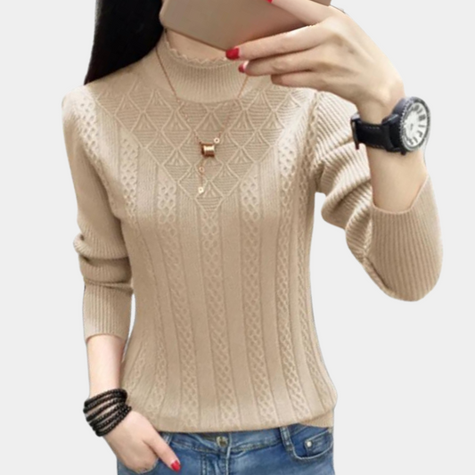 Samantha® | Maglione dolcevita lussuoso e confortevole da donna per un look elegante