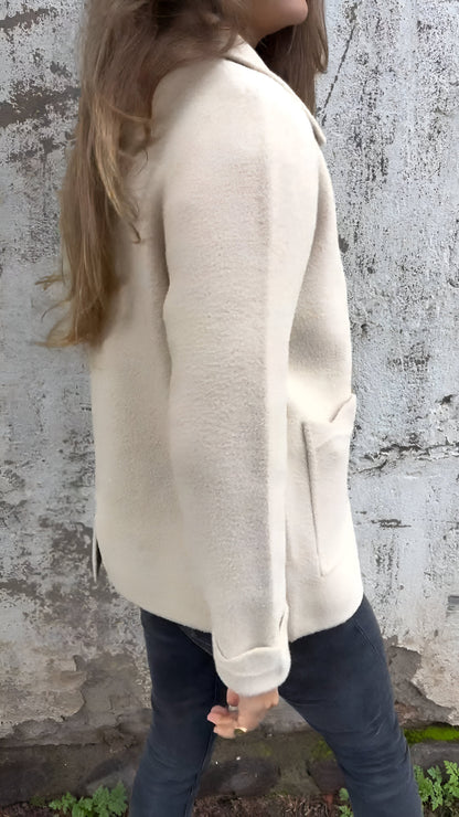 Ainhoa® | Giacca in cotone con revers e chiusura con zip