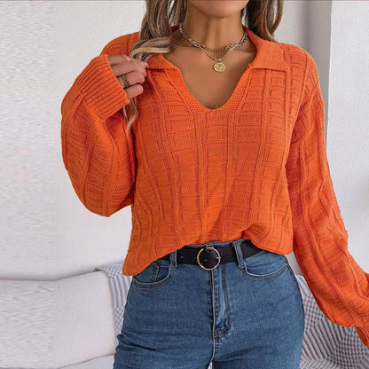 Zahara® | Maglione lavorato a maglia con scollo a V