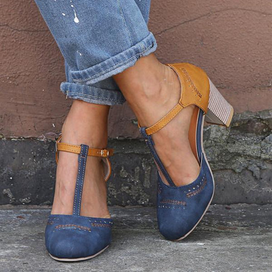 Amayrani® | Sandali con tacco largo da donna